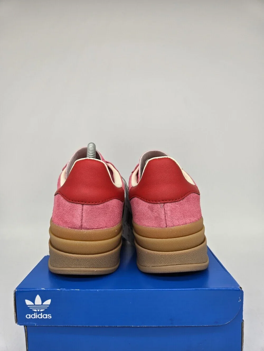 Adidas Gazelle Bold JQ7407 Rose Tone Better Scarlet Shoes Women's Size 6.5